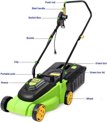 Handheld Lawn Mower Home Wireless Multi-Function Lithium Battery Lawn Mower 21V 7500 Mah Electric Lawn Mower 1battery-2 Battery